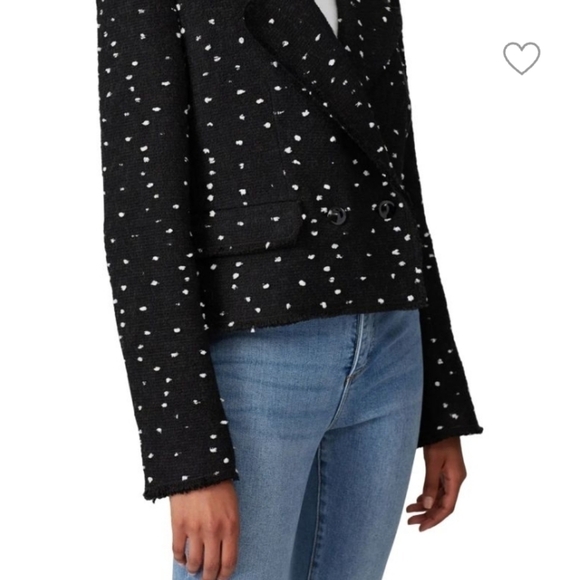 Rebecca Taylor Double Breasted Tweed Crop Sportcoat - Picture 3 of 15